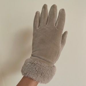 Women’s Faux Fur/Suede Gloves